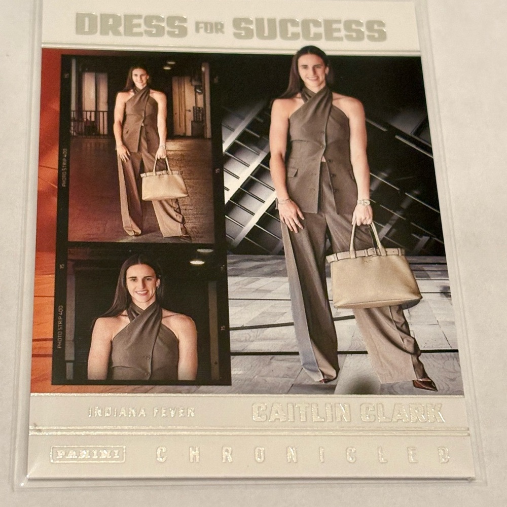 Caitlin Clark Basketball Card Dress for Success